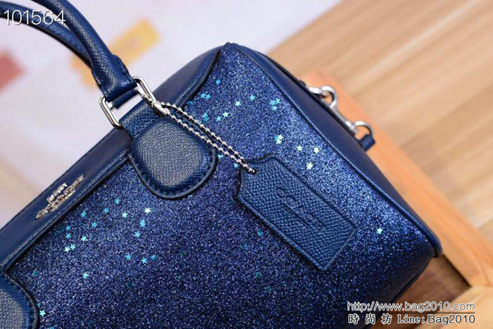 COACH蔻馳 57495 拼色波士頓枕頭包 手提斜挎包  Chz1542